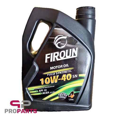 روغن موتور 10w40 SN نیمه سینتتیک مولتی گرید با تکنولوژی نانو گرافن با حجم 4 لیتر فیرون FIROUN