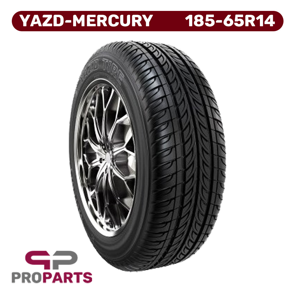 لاستیک یزد تایر سایز 185/65R14 گل MERCURY تک حلقه‌ای